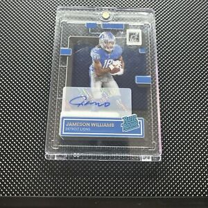 New Listing2022 Donruss Clearly Jameson Williams #58 Auto - Detroit Lions