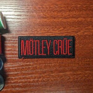 Motley Crue Patch 80s Heavy Metal Glam Arena Rock Music Embroidered Iron On 1x3