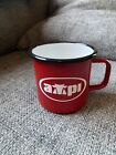 Associated Milk Producers Inc. AMPI Red Tin Enamel Cup Mug