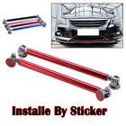 Universal Adjustable Red Bumper Lip Splitter Strut Rod Tie Support Bar 20CM (For: Nissan)