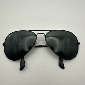 Ray-Ban Italy RB-3025 Large L2823 Black G15/Green 58/14 3N Aviator 45° Temple