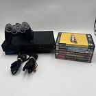 Sony Playstation PS2 Fat Console Bundle Controller Cords 7 Games SCPH-30001
