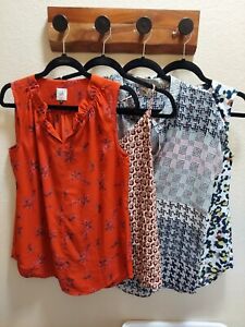 CAbi Lot of 4 Spring/Summer Tops, Size Small, Excellent condition! (1) Oversized