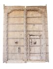 Vintage Front Door Carved Old Heavily Wood Indian Mid 19th Century From Rajastha