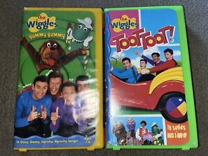 The Wiggles VHS Lot (2) Toot Toot + Yummy Yummy