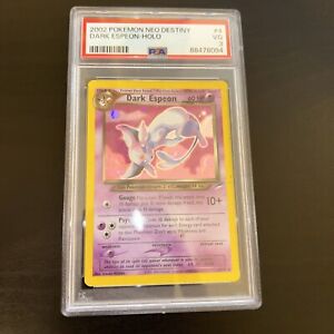 PSA 4 Dark Espeon 4/105 Holo Rare 2002 Neo Destiny Pokémon Card VG