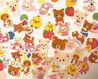 #8 Cute Kawaii Rilakkuma 35 pc MATTE Journaling Scrapbooking Stickers Flakes
