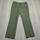 Akris Pants Womans 32x28 Green Cotton Silk Twill Ankle Trousers A-K-R-I-S