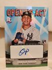 Oswald Peraza 2023 Topps Big League Opening Act Signed Auto Rookie RC Yankees