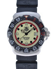 Ladies Tag Heuer Professional Formula 1 F1 Red Blk Lume 28mm Watch Ref: 371.508!