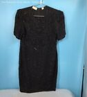 Laurence Kazar, Women’s Black Beaded Evening Gown, Size 1X. Retail $150