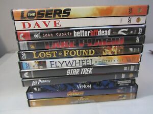 Venom Avengers Thor Star Trek Flywheel Dave Losers DVD lot of 10 pre-owned