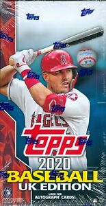 2020 Topps UK Edition Baseball Factory Sealed Hobby Box Online Exclusive