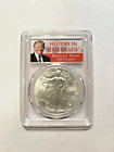 2017 Silver Eagle $1 First Strike History in your Hands Donald J Trump PCGS MS70