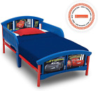 Kids Plastic Toddler Bed Plastic Safe Sleeping Disney/Pixar Cars Little Boy Girl