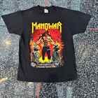 Vintage 90's Manowar Louder Than Hell Born to Rock Drink and - Black Shirt Sz L