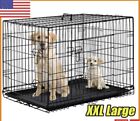 New ListingXXL 48” Heavy Duty Pet Kennel Cat Dog Folding Crate Wire Metal Cage