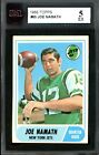1968 Topps NFL Football #65 Joe Namath HOF KSA 5 EX New York Jets Card