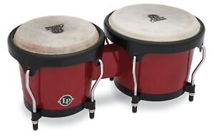 Latin Percussion Aspire LPA601F-RD Bongo Set Fiberglass - Red w/ Black Hardware