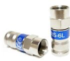 New Listing25ct METAL Coax Cable RG-6 F CONNECTOR Compression Fittings WATER SEAL O RING