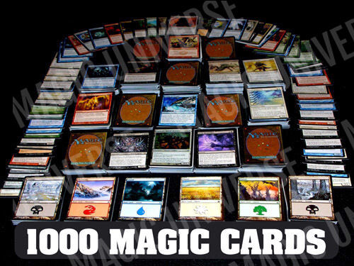 1000 MAGIC THE GATHERING MTG Cards With 100 Lands! FOILS & RARES INCLUDED!