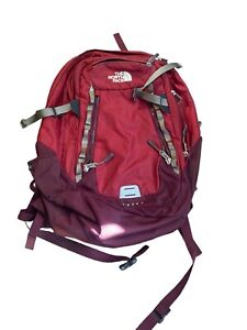 The North Face Backpack Maroon Hiking Outdoors Laptop Inner Shell