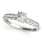1.10 Ct Simulated Diamond Engagement Wedding Ring 10K Solid White Wedding gift