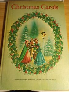 VTG 1957 Whitman Christmas Carols #2200 Chord Symbols Piano Song Music Book