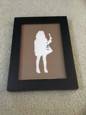 WEST ELM,MIKE MILLER, GRAPHIC SILHOUETTE FRAMED PRINT!!