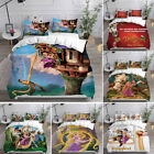 Tangled Rapunzel Flynn Rider 3D Duvet Cover Bedding Set Pillowcase Quilt Single