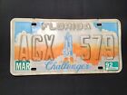 Florida License Plate 1992 Challenger AGX-579 (Error Plate Unpainted Letters)