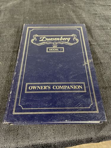 Duesenberg Model J Owners Companion by Dan R. Post ~ 1974 Hardcover