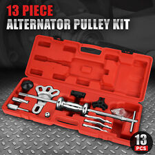 [13Pc]Automotive Repair Service Tool Kit Alternator Freewheel Pulley Removal Set