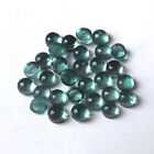 3X3 MM Round Shape Natural Blue Color Tourmaline Cabochon 30 Pieces Gemstone Lot