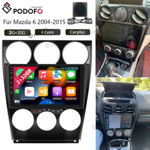 For Mazda 6 2004-2008 Android 13.0 Car Radio Stereo Player GPS Navi WiFi CarPlay (For: 2006 Mazda 6)