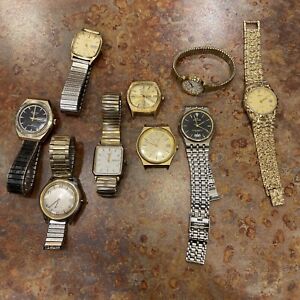Lot Of  Assorted Men's And Women's Watches Untested Timex Waltham