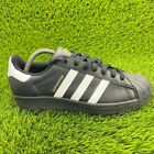 Adidas Originals Superstar Mens Size 8 Black White Athletic Shoes Sneaker EG4959