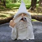 Smoking Wizard Middle Finger Garden Gnome Decoration Yard Lawn Ornament Statue