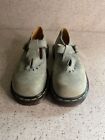 Doc Martens Women's Mary Janes size 7 US, Green Suede, Pre-Owned