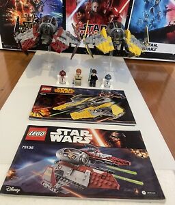 LEGO Star Wars: Jedi Interceptors Anakins & Obi-wan 75038 & 75135 100% Complete
