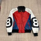 Vintage 8 Ball Leather Jacket Mens Medium Red 1990s Michael Hoben Phase 2