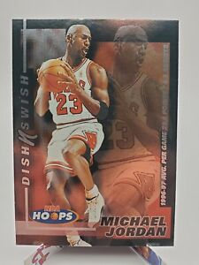 1997-98 NBA Hoops Michael Jordan #5 Dish N Swish Chicago Bulls Insert HOF GOAT!