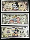 2005 $1 Dumbo 2008 $1 Mickey Mouse 2009 $1 Mickey Mouse/Pluto Disney Dollars