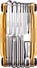 Multi Tool M 13 Bike Tool - MTB Multi-Tool Gold - 13 Bicycle Tools (13 in 1 Tool