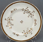 British Soft Paste Bone China Gold Floral Sprig 8 7/8 Inch Plate C.1830-1850