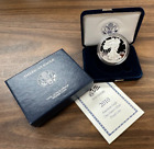 2010-W American Eagle Silver Proof Dollar in Original US Mint Box with COA