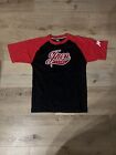 JNCO Jeans Co. T-Shirt Black with Red Sleeves Size L 100% Cotton Pre-Owned