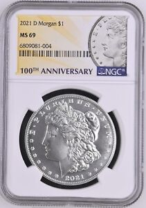 2021 D Morgan Silver Dollar NGC MS69 DENVER  - Exact Coin 081-004