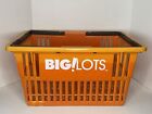 BIG LOTS Hand Shopping Basket With Handles - Plastic, Full Size, Grocery Tote