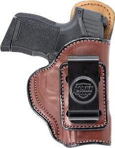 Max Carry Brown Leather IWB Gun Holster for SIG SAUER P365/P365X/P365 SAS